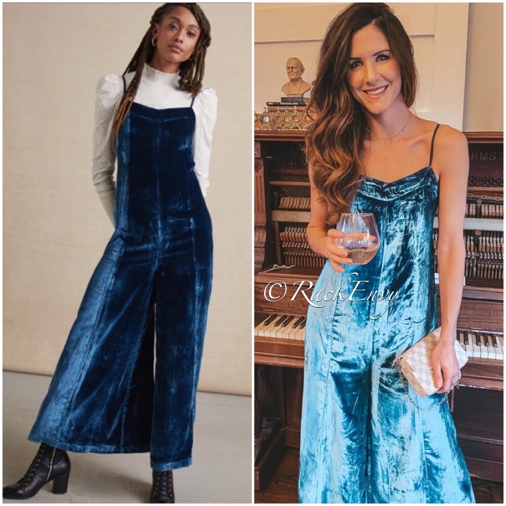 NWT ANTHROPOLOGIE MAEVE ANDROMEDA VELVET JUMPSUIT